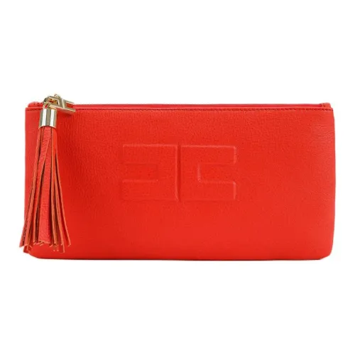 Elisabetta Franchi Кожа Клатч Женские Patent Красный