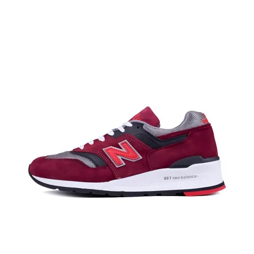 New Balance NB 997 Low Топ Беговые кроссовки Мужской Красный