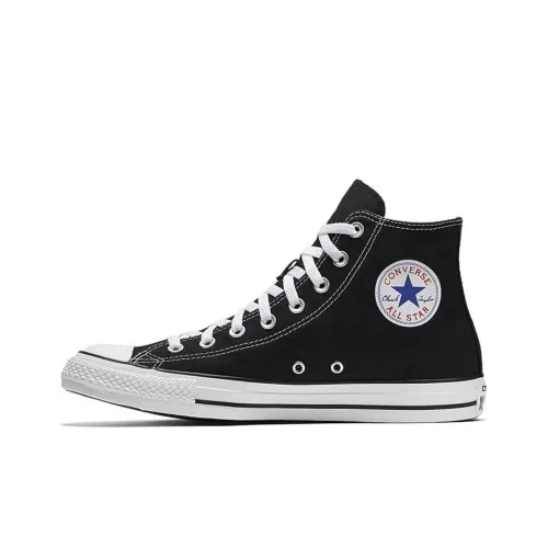 Converse Chuck Taylor All Star Abrasion Resistant Дышащий Легкий Высокие Кеды Унисекс Черный Белый