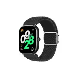 Магнитная застежка Slide, ткань, вязаный ремешок - черный