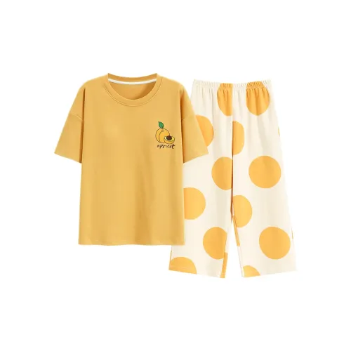 JinShaLa Pajama Комплект Женский Желтый