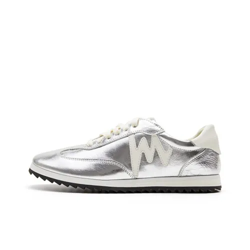 Marie Claire Низкий Топ Скейтборд Кроссовки Женские Серебристые