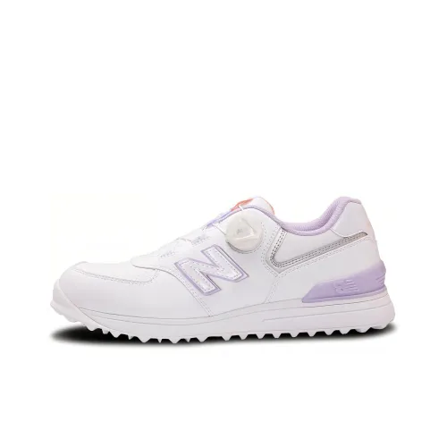 New Balance NB 574 Series V3 Low Топ Женская Белая Фиолетовая Обувь для гольфа