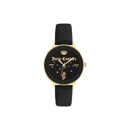 JUZI Women's Watch Кварцевый механизм ремешок из искусственной кожи 38 мм черный циферблат модель V539 JUCO 1036216