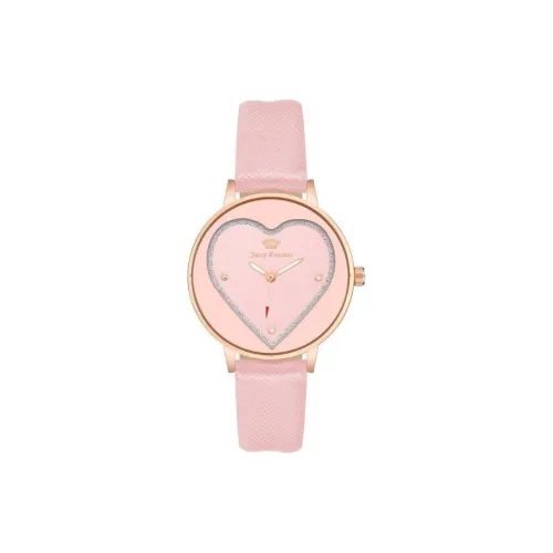 JUZI Women's Watch Кварцевый механизм ремешок из искусственной кожи 38 мм розовый циферблат