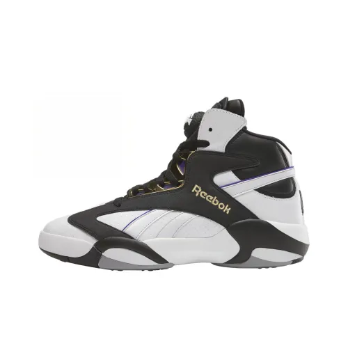 Reebok Shaq Attaq Винтажные баскетбольные кроссовки High Top Черно-белая панда Мужской
