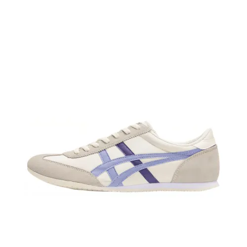 Onitsuka Tiger Machu Racer Slip Resistant Abrasion Resistant Low Top Casual Unisex Gray Purple Onitsuka Tiger Machu Racer Противоскользящий Устойчивый к истиранию Низкий Топ Повседневный Унисекс Серый Фиолетовый