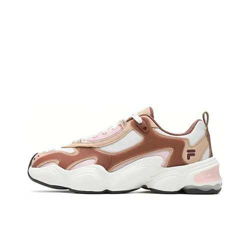 FILA TENACITY Легкий Низкий Топ Толстая Подошва Кроссовки Женские Коричневый Белый