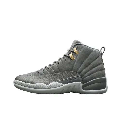 Jordan Air Jordan 12 Retro Темно-серый Высокий топ Винтажные баскетбольные кроссовки Мужские Холодный серый