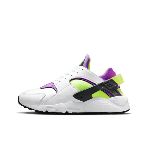 Nike Air Huarache Амортизация Противоскользящий Дышащий Легкий Низкий Топ Беговые кроссовки Унисекс Белый Фиолетовый Серый