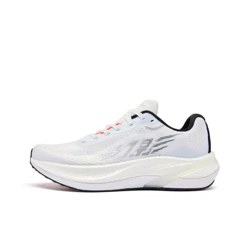 QIAODAN Phantom Беговые кроссовки Низкий Топ Jordan Белый Сигнальный Красный Женские