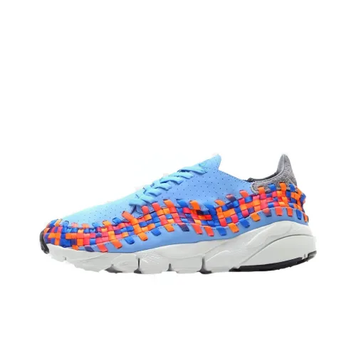 Nike Air Footscape Ткани вязаные Motion Устойчивый к истиранию Дышащий Низкий Топ Casual Унисекс Синий