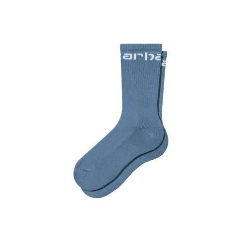 Carhartt WIP SS24 Knee High Socks Unisex 1 Pack Blue Кархартт WIP SS24 Носки до колена Унисекс 1 упаковка Синий