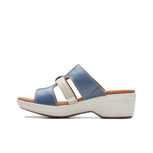 Clarks Слипоны 5,5 см Женские Синие