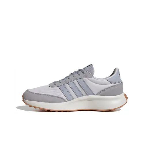 Adidas Run 70S Беговые кроссовки Низкий топ Серый Синий Мужской