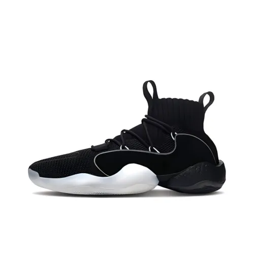 Adidas Originals Crazy BYW X Non Slip Легкий Высокий Топ Баскетбольные Кроссовки для Игры Мужской Черный Белый