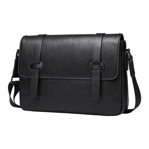 ROSEROOEN Сумка через плечо из натуральной коровьей кожи стандартная унисекс черная