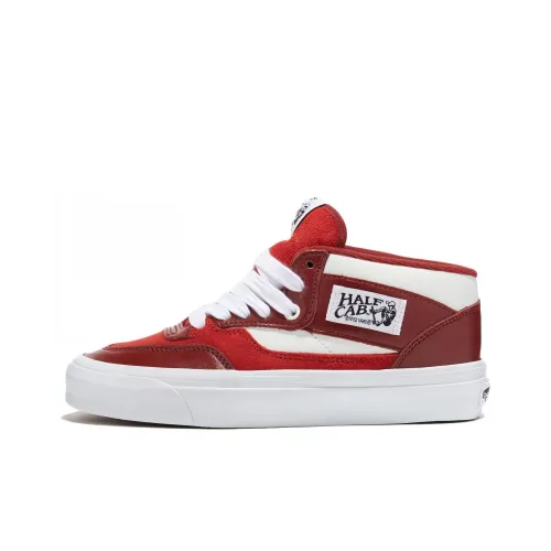 Vans Half Cab 33 Устойчивые к истиранию MID Топ Скейтборд Кроссовки Мужские Красные