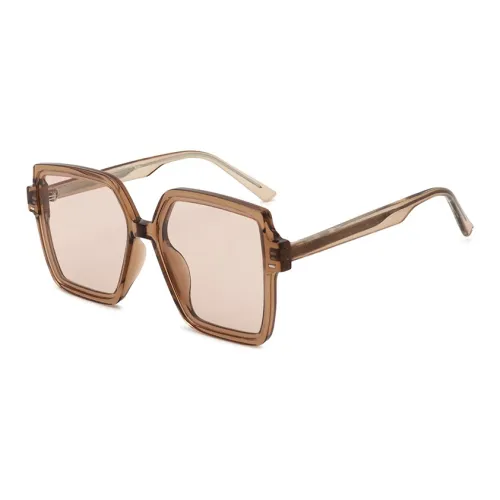 Пара Ponyo TR Памятный пластик Квадрат Солнце Глаза Унисекс Чайный коричневый