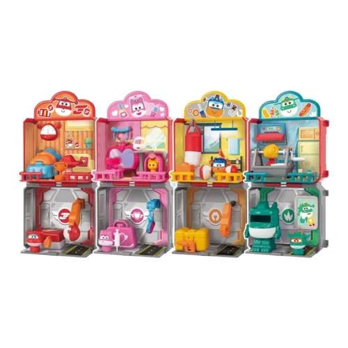 AULDEY Супер Герой Go Where Возвращение в Супер Гараж Зарядка Path Слепые коробки Один Mystery Коробка Целая коробка 6 шт