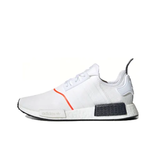 Adidas Originals NMD_R1 Противоскользящий Устойчивый к истиранию Легкий Низкий Топ Casual Унисекс Белый Красный
