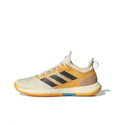 Adidas Adizero Ubersonic Теннисные кроссовки Низкий топ Желтый Белый Черный Женские