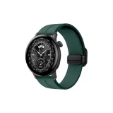 Магнитный квадратный ремешок с пряжкой, силиконовый, сосновый зеленый