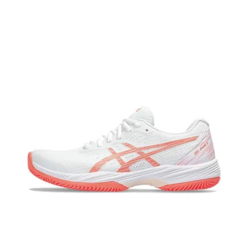 Asics Gel Game 9 Low Топ Теннисные Кроссовки Женские Белые Апельсиновые