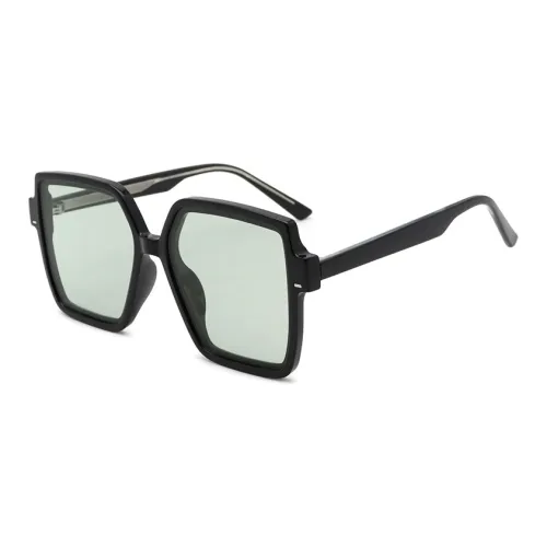 Пара Ponyo TR Памятный пластик Квадратные Солнцезащитные очки Унисекс Черная рамка