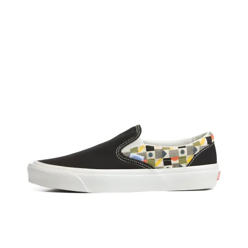 Vans Slip On Series Classic 98 D Low Top Скейтборд Кроссовки Unisex Черный