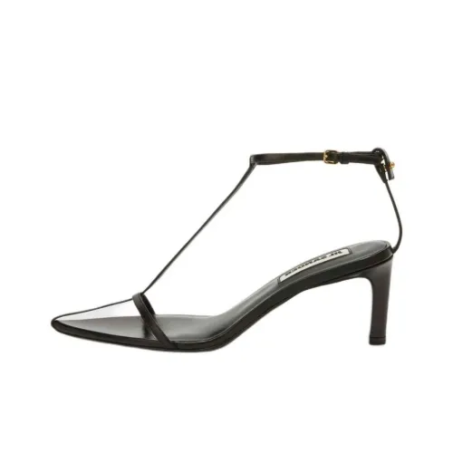 JIL SANDER one Ремень Сандалии Черные Женские