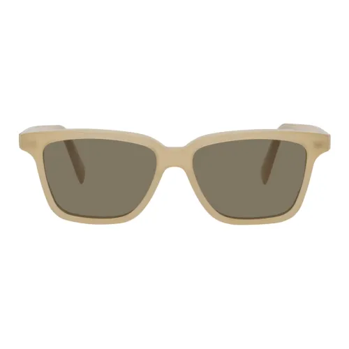 TOTEME Ацетат Нерегулярная форма Солнцезащитные очки Женские Бежевый