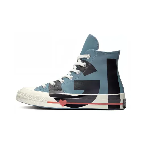 Converse Chuck Taylor All Star 1970s 'Любовь Graphic' Любовь Цветочный High Топ Кеды Женские Синий черный