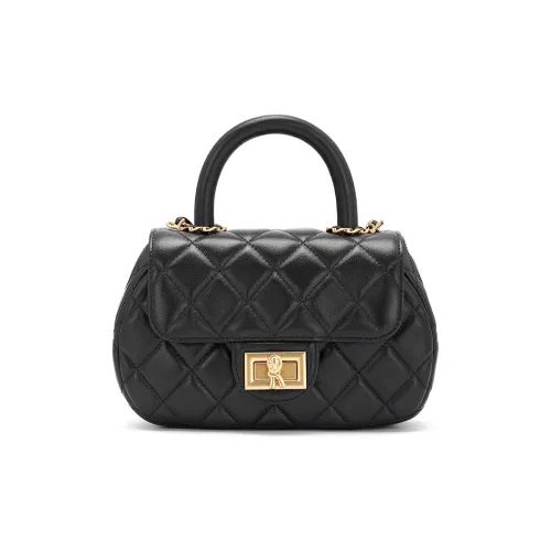 Roberta Di Camerino Sheepskin Сумка через плечо Стандартная Женская Черная Белая