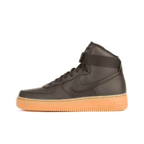 Nike Air FORCE 1 Slip-resistant Lightweight And Breathable Высокие Кроссовки для скейтбординга Унисекс Черные