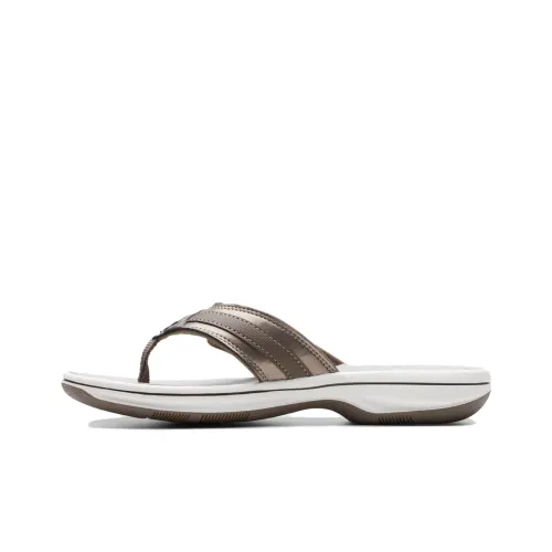 Clarks Шлепанцы 3 см Женские Коричневый