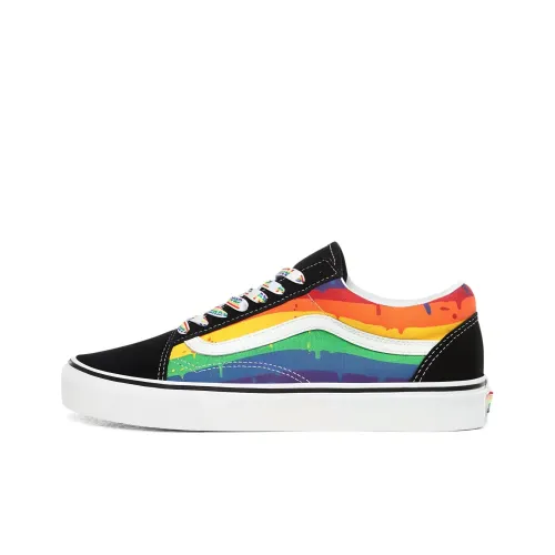 VANS Old Skool Collection Низкие Кроссовки для Скейтбординга Унисекс Черная Радуга