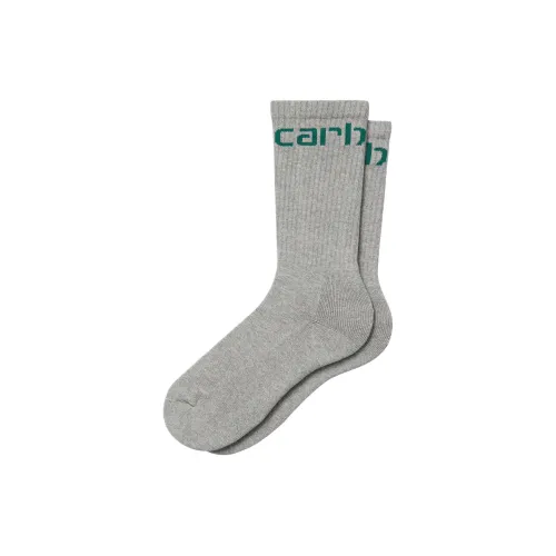 Carhartt WIP SS24 Knee High Socks Unisex 1 Pack Gray Кархартт WIP SS24 Носки до колена Унисекс 1 упаковка Серый
