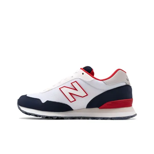 New Balance NB 515 Устойчивые к истиранию низкие беговые кроссовки для женщин белые красные