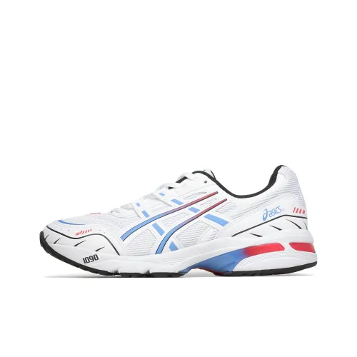 Asics Gel 1090 Устойчивые к истиранию Низкие Кроссовки для Бега Унисекс Белый Синий