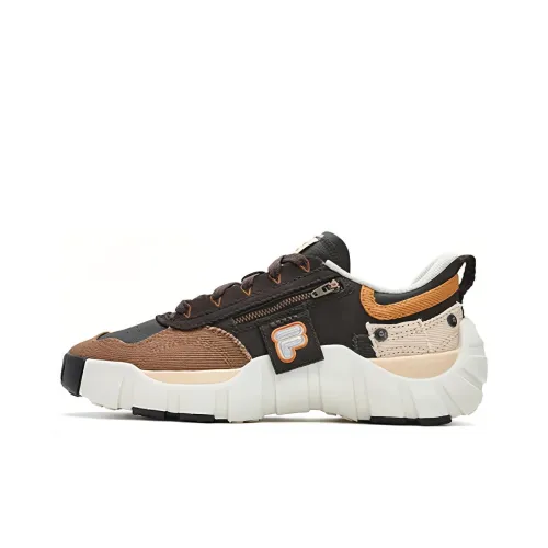 FILA FUSION BONE DX Spine Shoes Низкий Топ Casual Мужской Коричневый