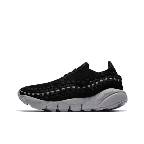 Nike Ткани вязаные Air Footscape Non Нижняя юбка Легкий Низкий Топ Кэжуал Женский Черный Серый