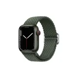 Яблоко Ткань Вязаная Ремешок-Оливковый Зеленый (Одиночный Ремешок)