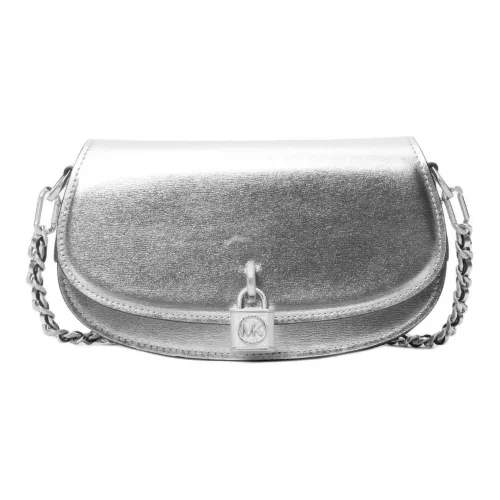 MICHAEL KORS Mila Коровья кожа Сумка через плечо Сумка на плечо Женская серебряная