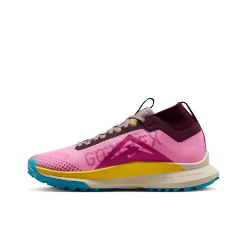 Nike Pegasus Trail 4 Амортизация Низкий Топ Беговые Кроссовки Женские Розовый Коричневый