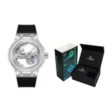 HBR986-Белый корпус с черным ремешком