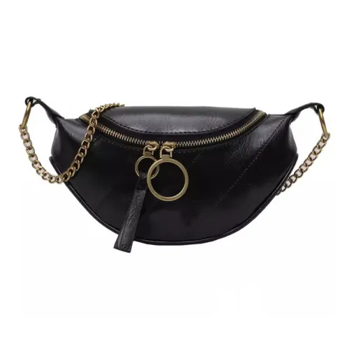 VANDEE Микрофибра Синтетическая Кожа Бананка Сумка через плечо Сумка через плечо Сумка Sling Стандартная Женская Черная Белая