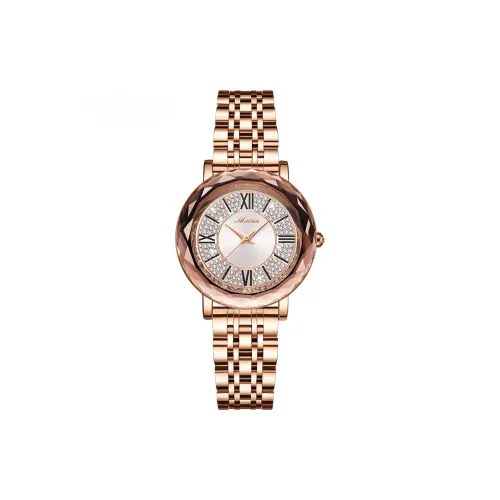 Meibin Кварцевый Movement Женские Часы 35 мм Золотые