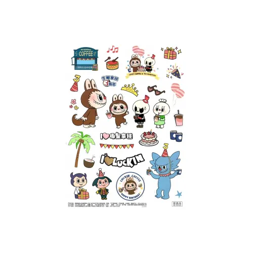 LUCKIN COFFEE x POP MART Labubu Наклейка Trend Based Products