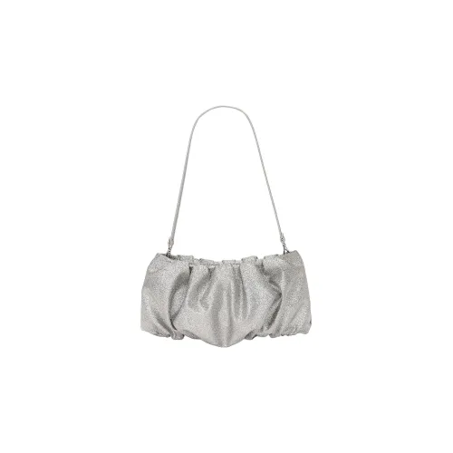 Staud Коровья кожа Сумка через плечо сумка для женщин серебряная